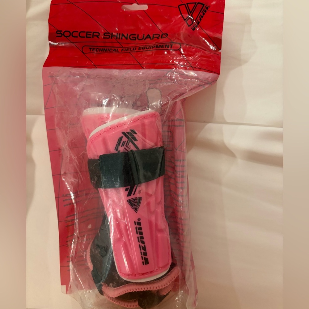 Kids Pink Soccer Shinguards - Brand: Vizari